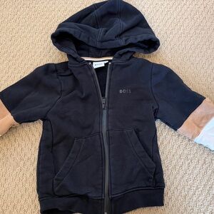 Boss Black and Tan Zip-Up Jacket